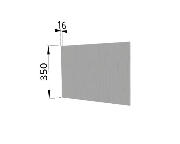Панель торцевая (для шкафа горизонтального глубокого высотой 350 мм) ГПГ Мелисса (Пудра скин)