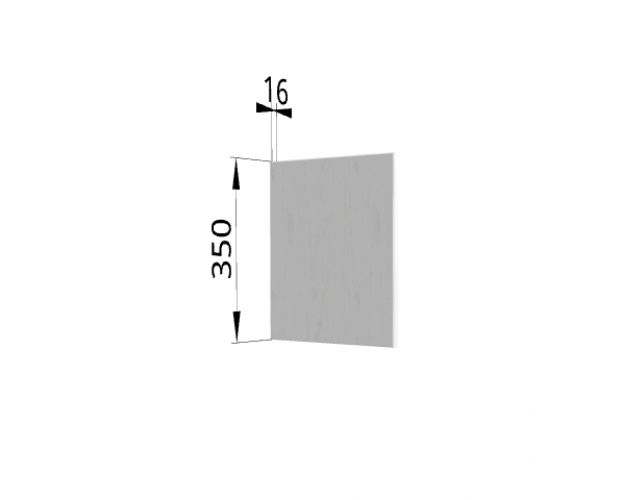 Панель торцевая (для шкафа горизонтального высотой 350 мм) ПГ Ройс (Маус софт)