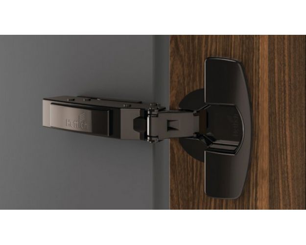 Петля SENSYS 8646i, полунакладная, 110*, с доводчиком, без планки, 52мм, черный обсидиан