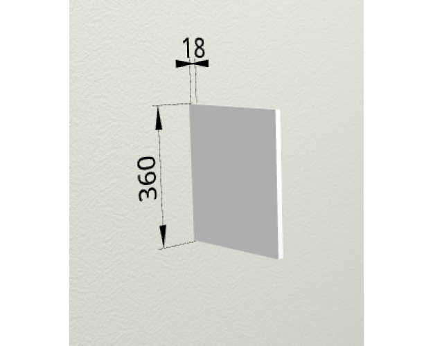 Панель ТПГ55 (для верхних горизонтальных глубоких шкафов) Терра