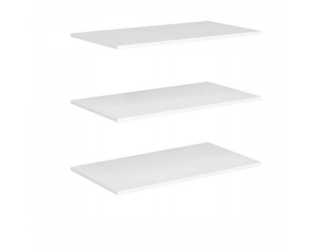 Комплект полок к шкафу двухстворчатому (540) Стокгольм белый