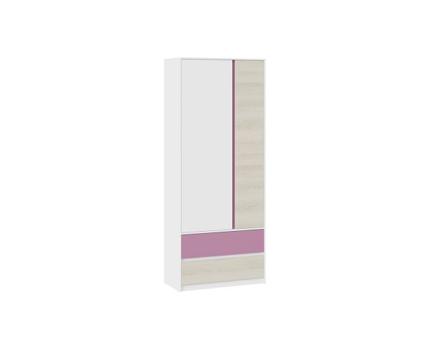 Шкаф для одежды комбинированный «Сканди» Дуб Гарден/Белый/Лиловый