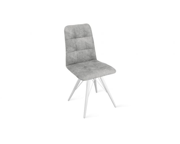 Стул «Аспен» К3 Белый/Микровелюр Wellmart Silver