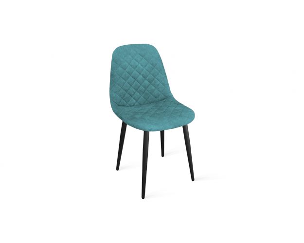 Стул «Ричи» К1С Черный муар/Микровелюр Wellmart Indigo